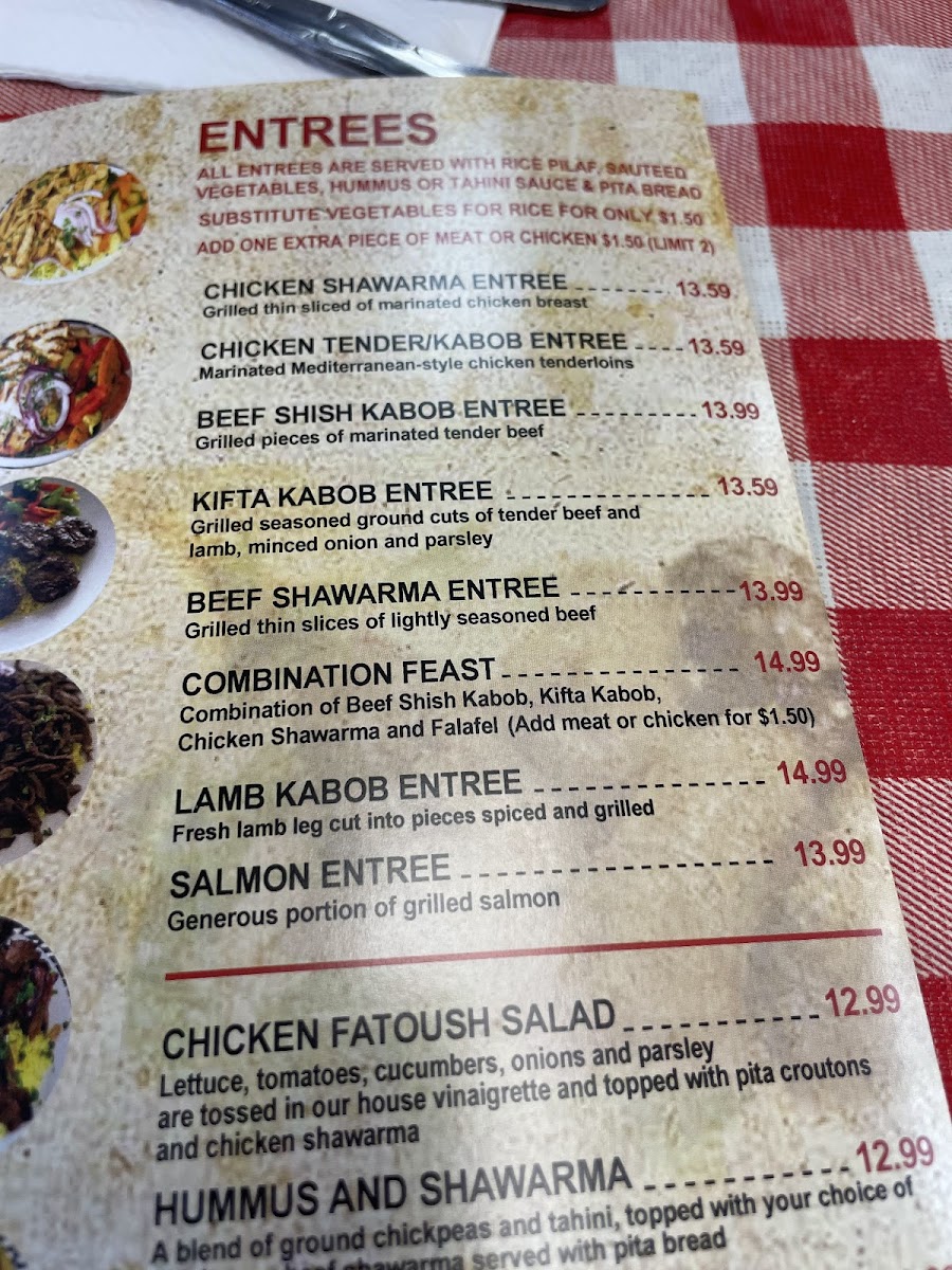 Menu Jerusalem Cafe - Restaurant And Grill - Lombard-9