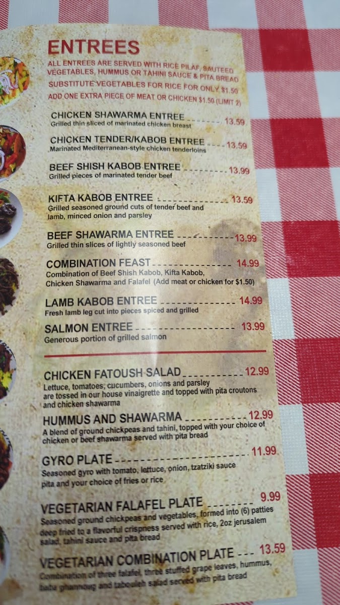 Menu Jerusalem Cafe - Restaurant And Grill - Lombard-8